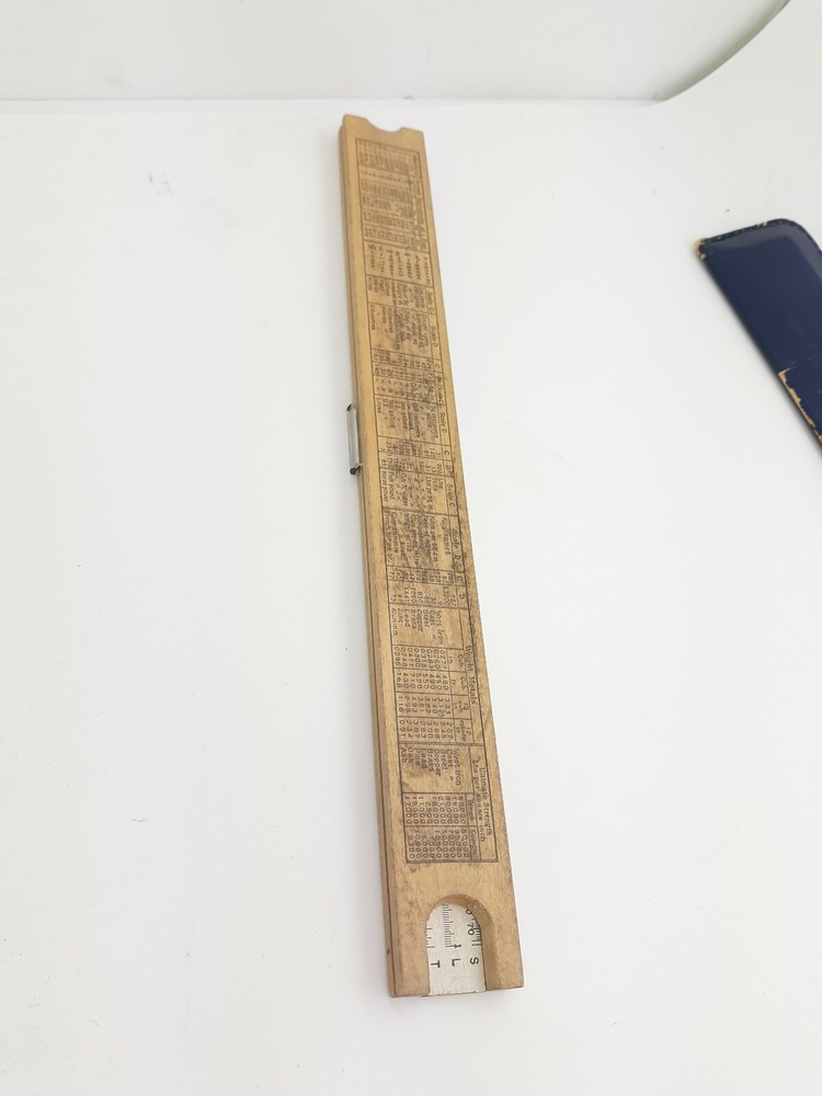 10" Engineering Instruments Slide Rule Model 250-BT W/ Case