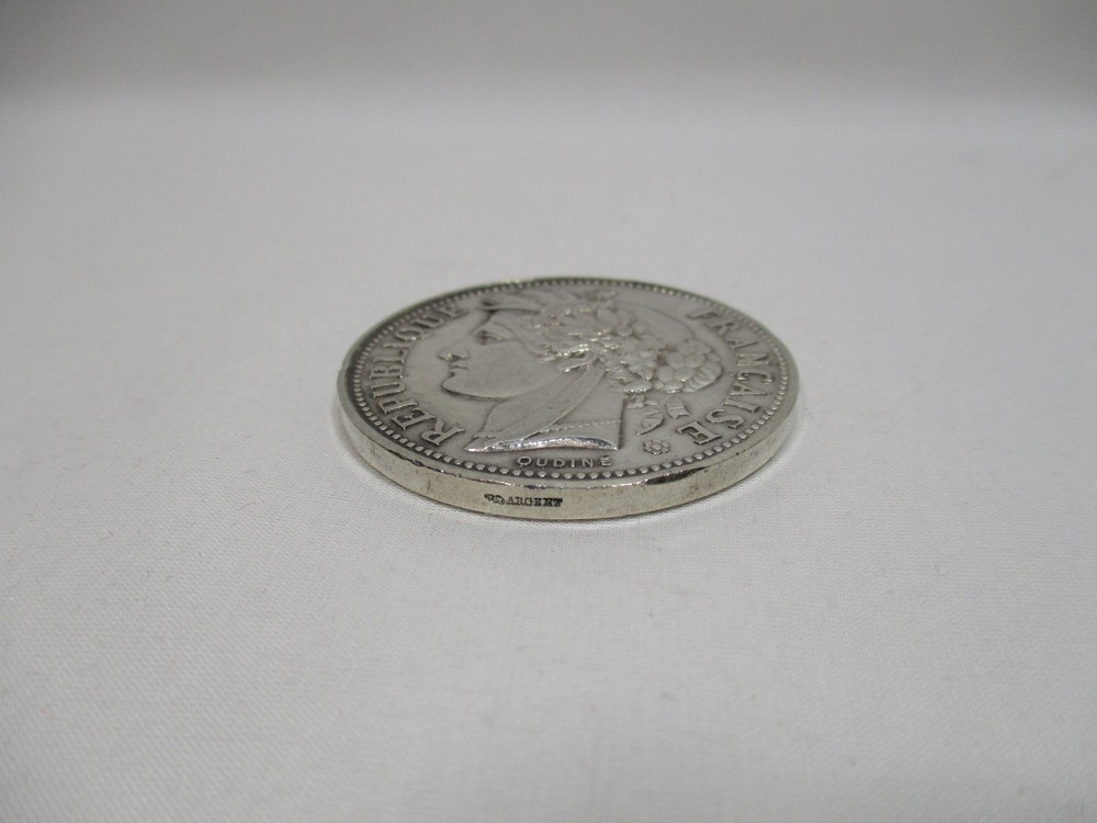 SOLID SILVER MEDAL OUDINE EQUESTRIAN COMPETITION FRENCH REPUBLIC 1897