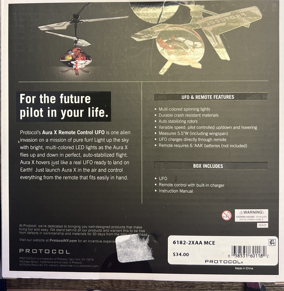 Protocol AURA X Remote Control UFO, BLUE