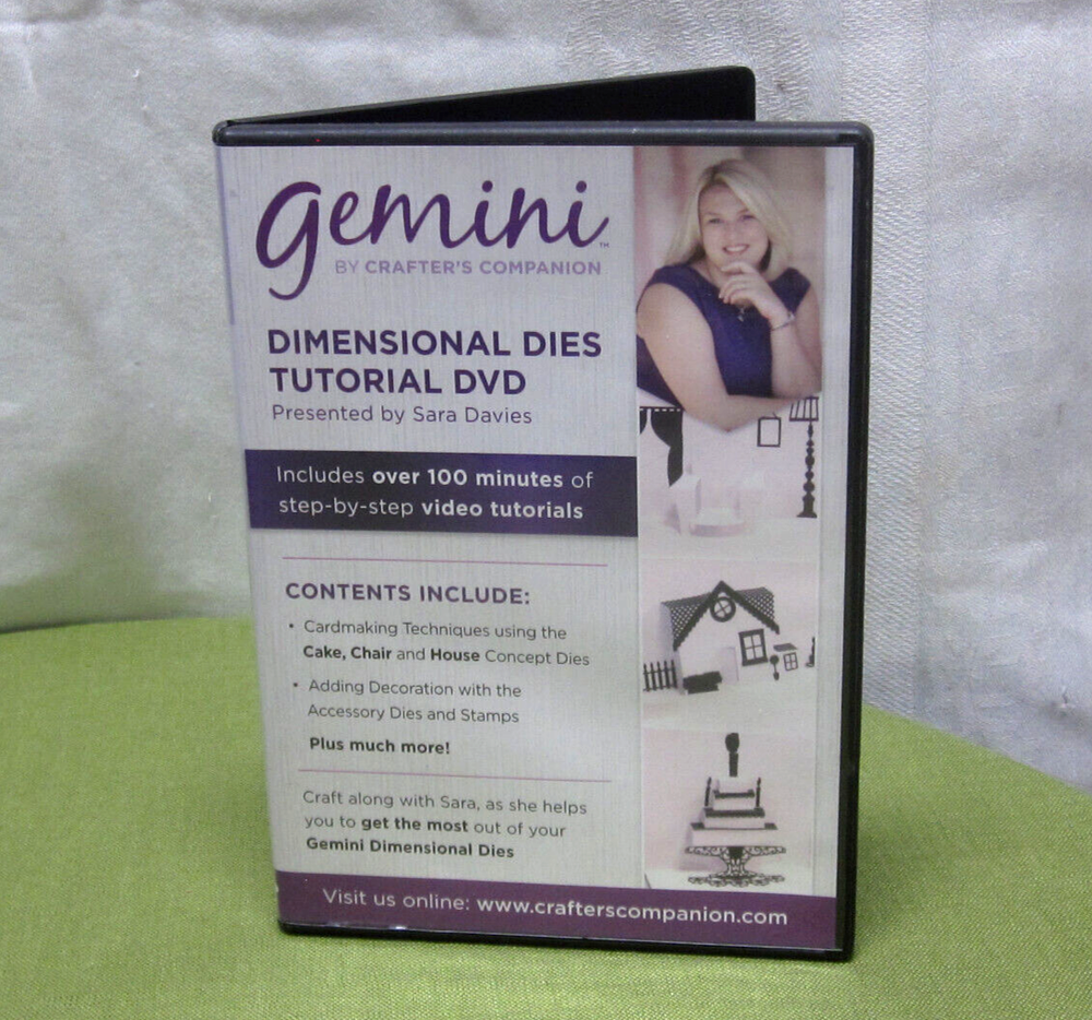 CRAFTERS COMPANION Dimensional Dies tutorial PC CD-Rom Gemini Foilpress 2018