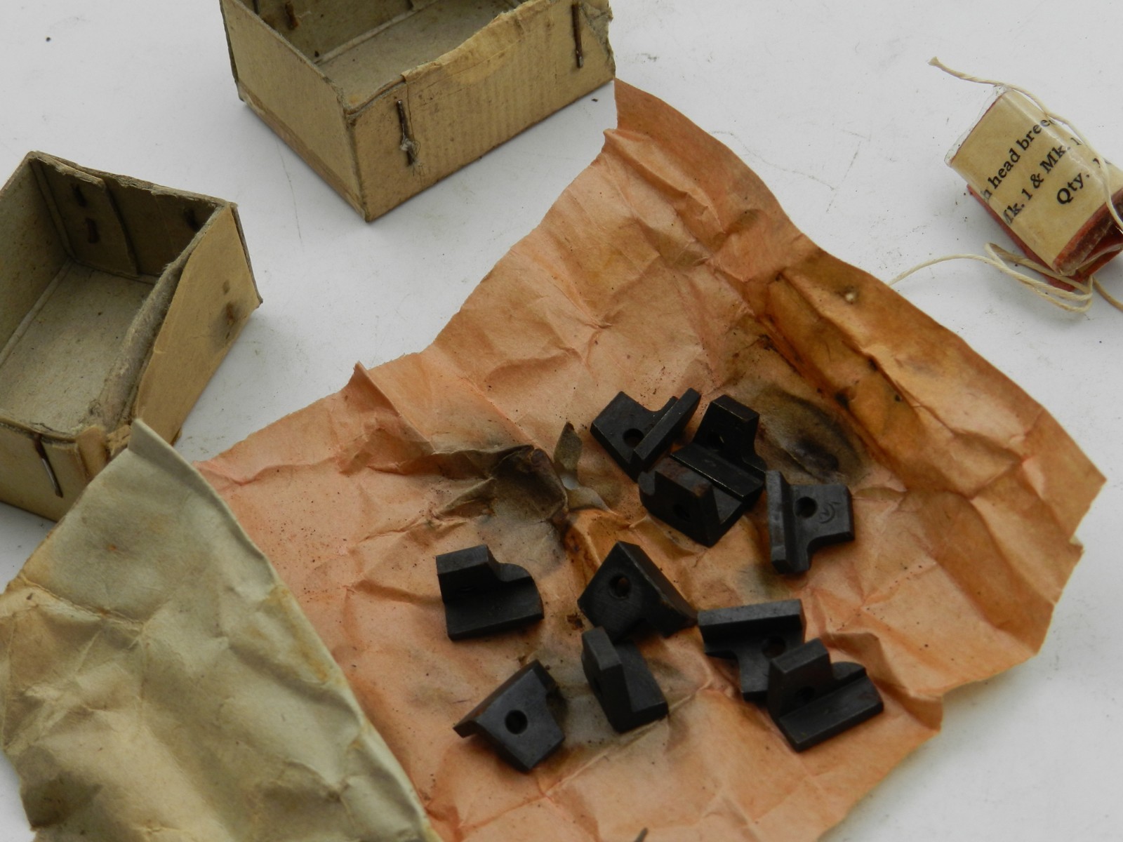 10 No. 4 Lee-Enfield Bolt Catch Plates - Bolt Release Stop Plate