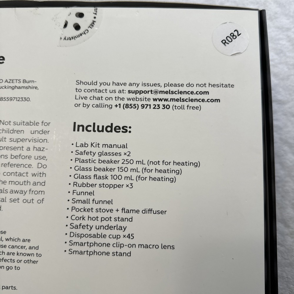 MEL LAB Kit Starter Home Set - used & incomplete kit - R082