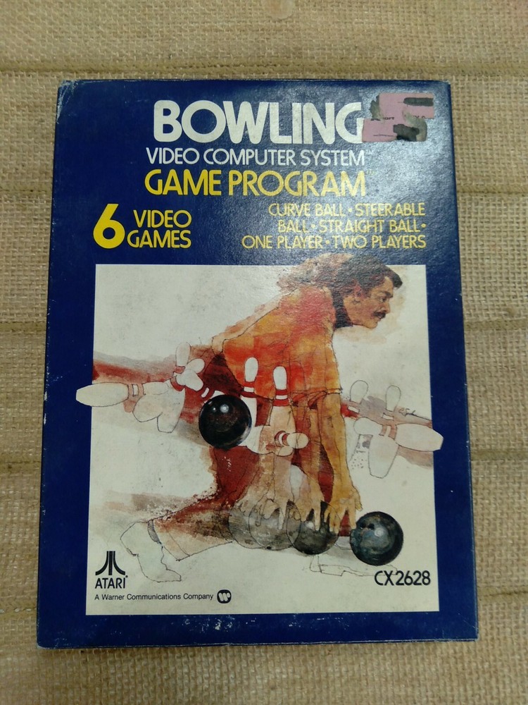 ATARI Complete Bowling Video Computer System Game Program 6 Video Game