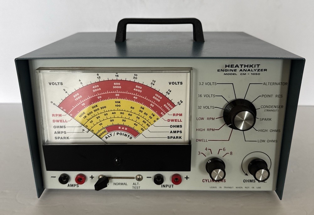Heathkit Engine Analyzer Model CM-1050 With Cords Vintage Untested Clean