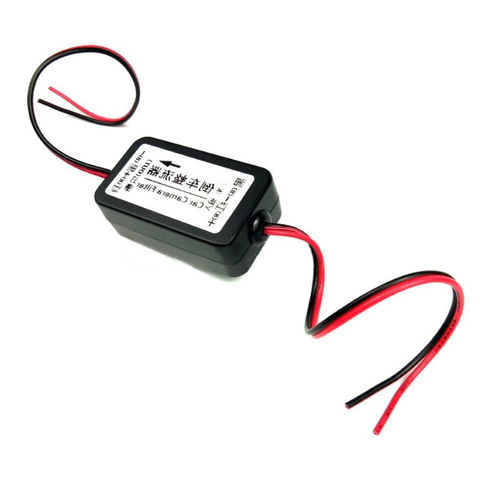 Car Rear View Rectifier 12V DC Power Relay Capacitor Filter Connector