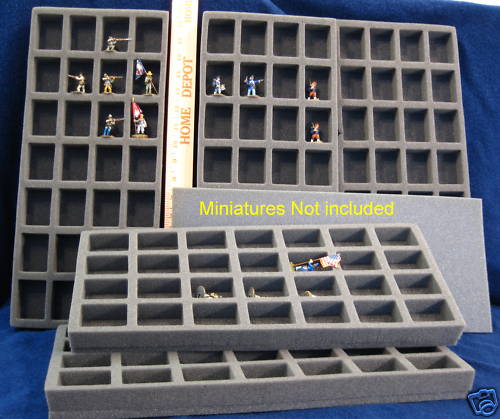 Foam Rectangular Transport Trays, 25mm, Historical, ACW