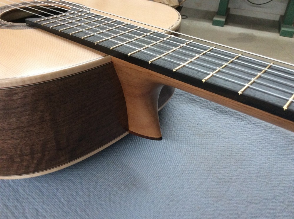 Handmade Baritone Bass Classical Guitar Walnut/Cedar Top Tonewood