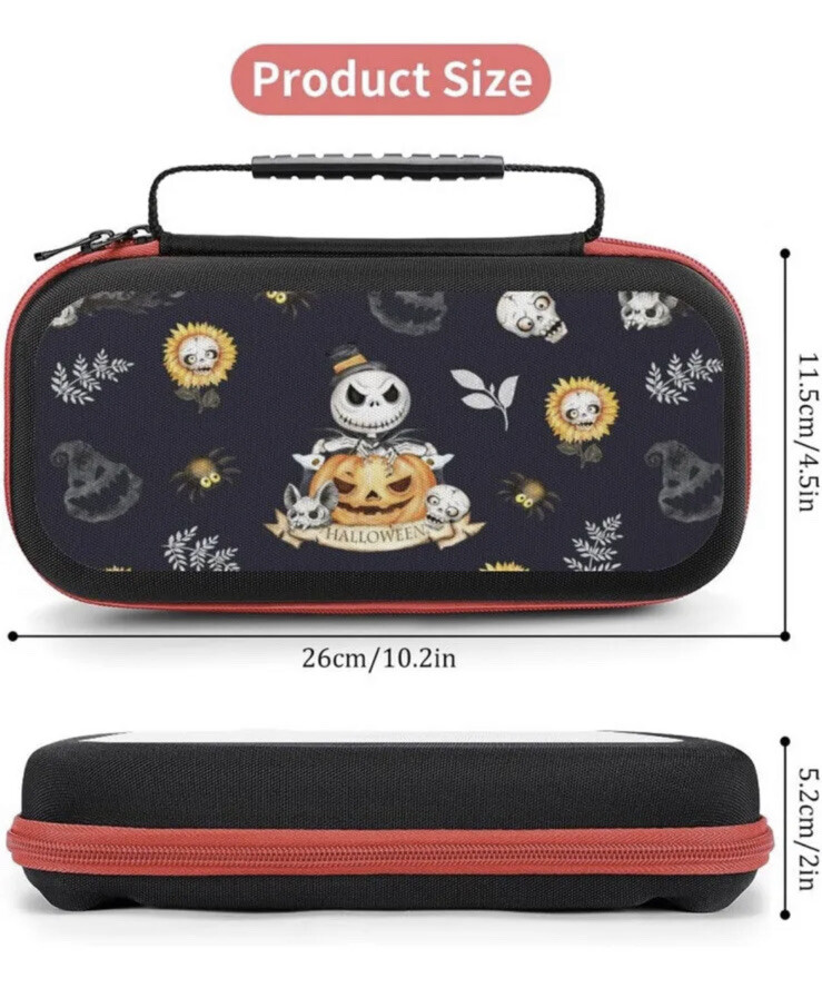 Carrying Case for Nintendo Switch - Protective Hard Shell - Halloween Theme