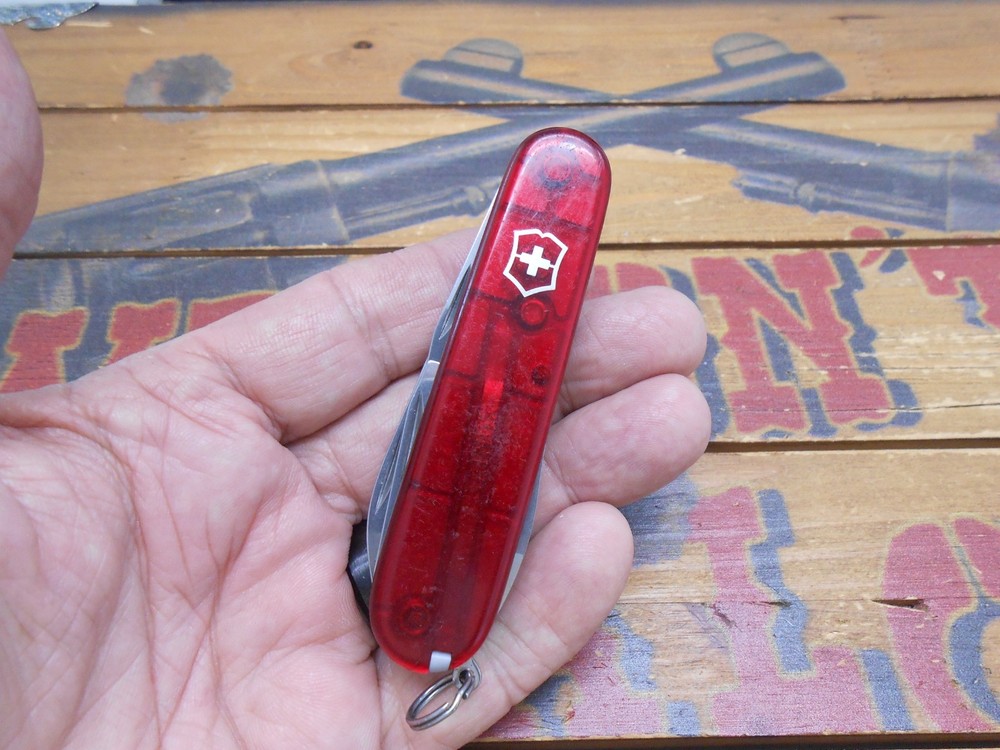Victorinox Tinker Swiss Army Knife 91mm Ruby Translucent