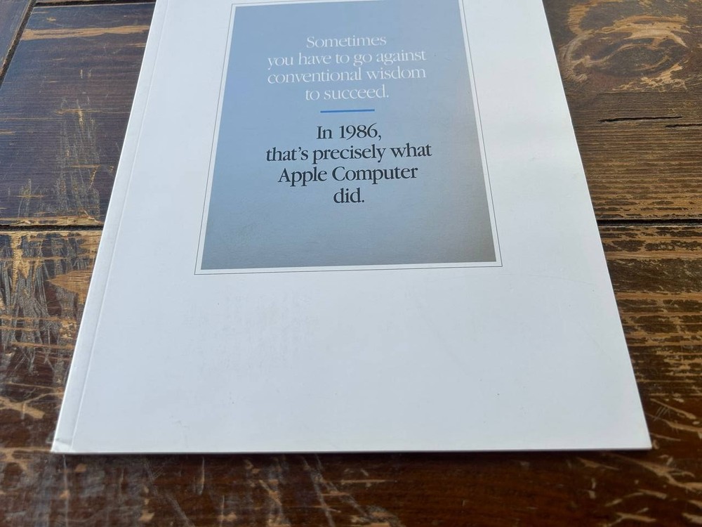 Vintage Apple Computer Inc 1986 Annual Report Book