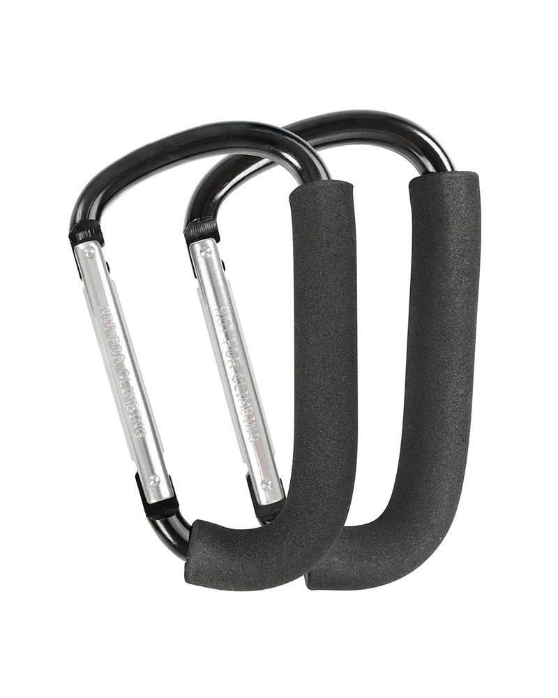 Stroller Hooks, 6.3" Large Stroller Clip, 2 Pack Stroller Hooks for Hanging Bags