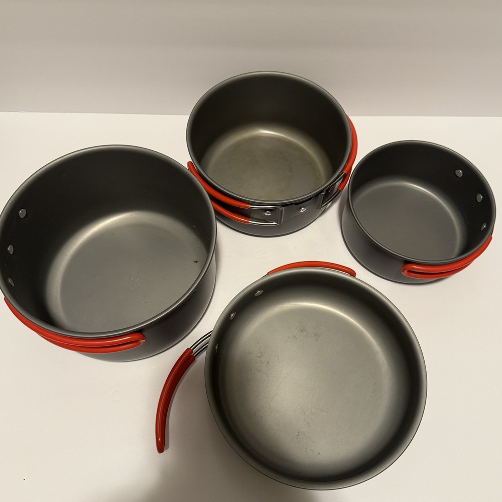 Coghlans Hard Anodized Aluminum 7 Piece Nesting Cookware Set Camping