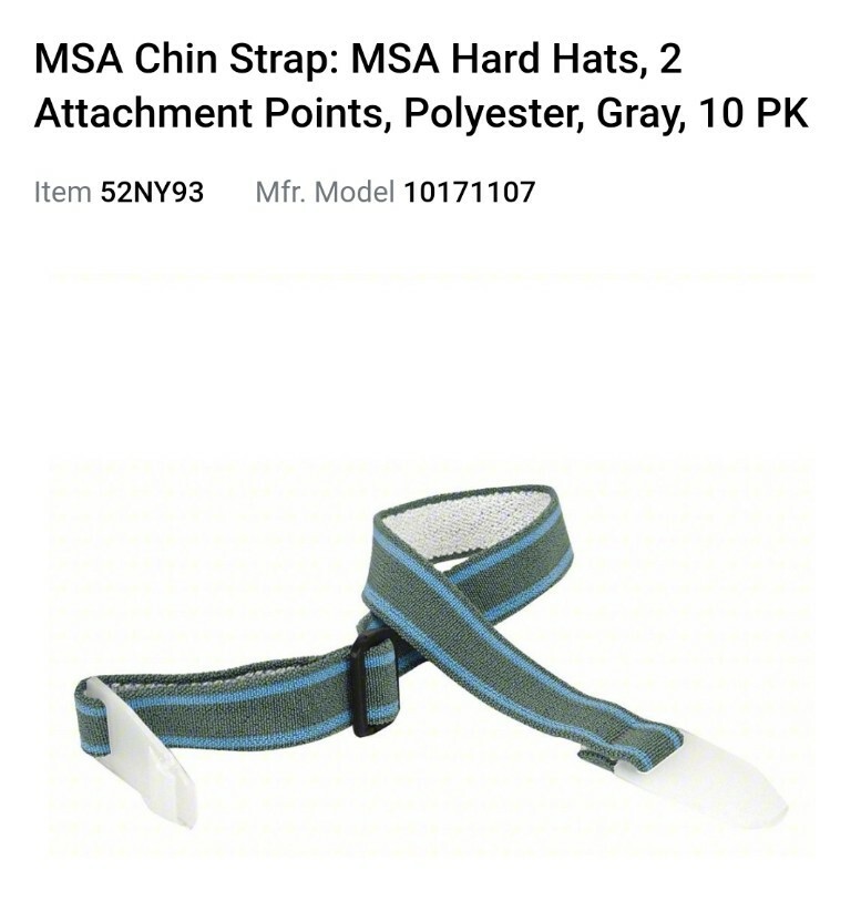 MSA Chin Strap Pack Of 10, 10171107