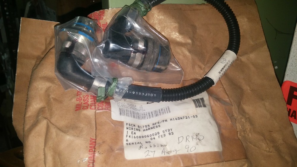 F16 LOCKHEED MARTIN WIRING HARNESS H16DW721-03 6150-01-059-8004