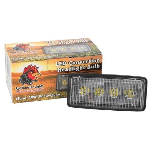 Red Rooster® LED Conversion Headlight Bulb - Flood Beam 20W Rectangular