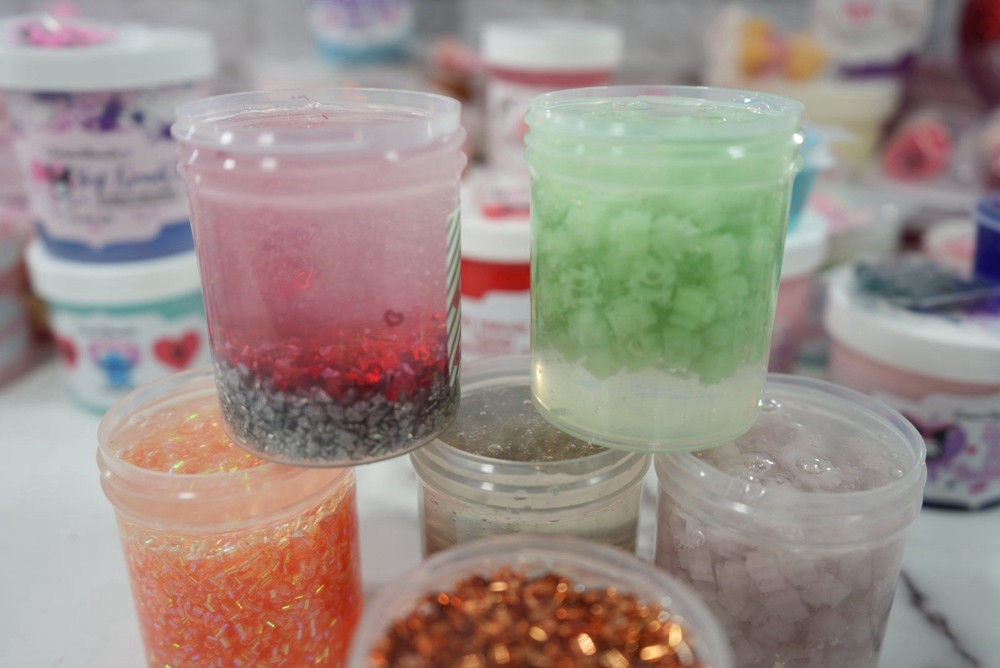 12 oz Valentine Explosive Love Slime Bundle, 3 Textures, Super Crunchy ASMR