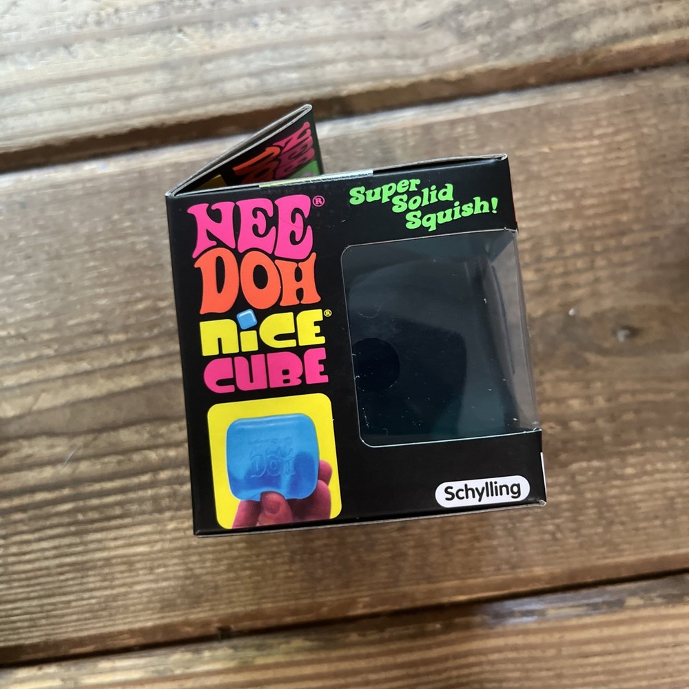 Nee Doh Nice Cube - Super Solid Squish! (Blue) 1