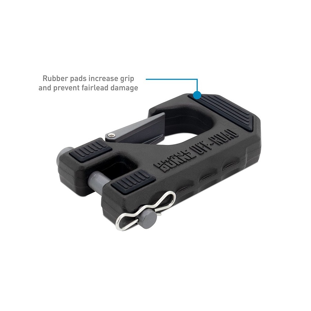 Borne Off-Road Replacement Synthetic Winch Rope, Hook, and Tether Strap, Blue