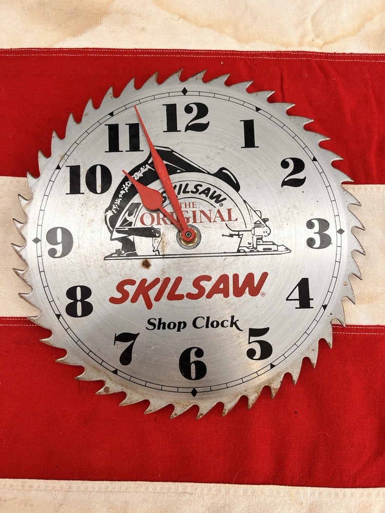 Vintage Skill Saw Shop Clock