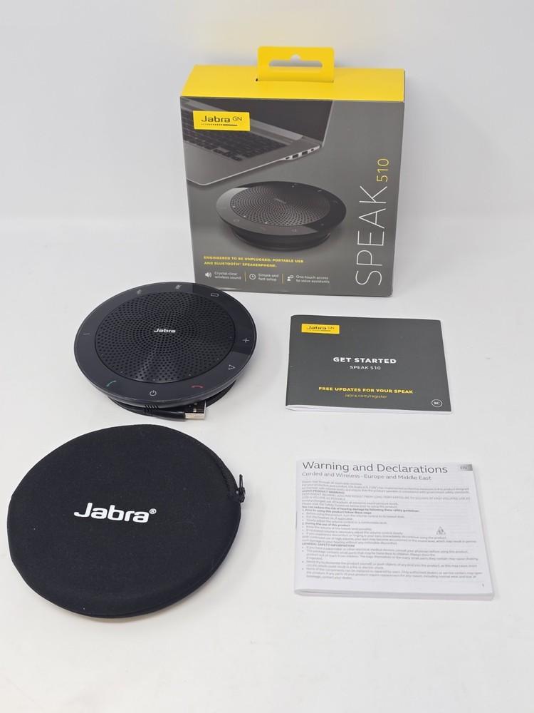 Jabra Speak 510 Bluetooth Speakerphone Black Latest Firmware