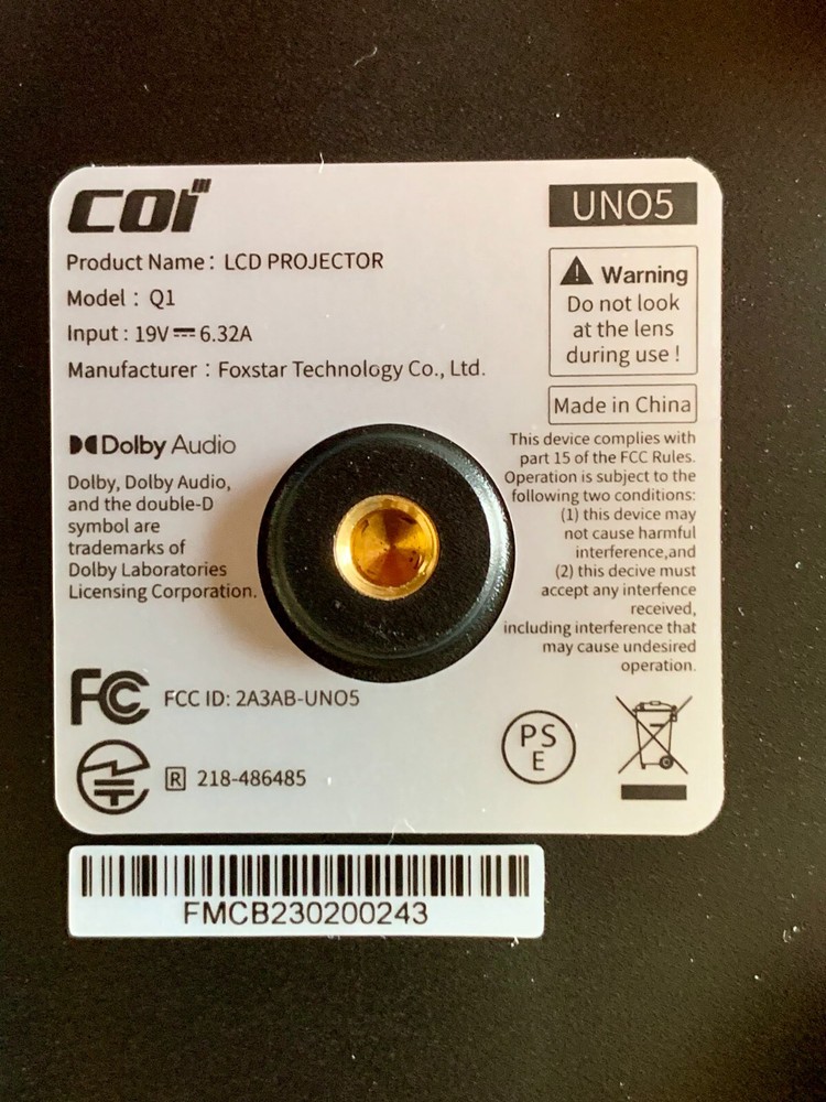 COI UNO 5 Netflix Certified 1080p Projector with Linux System HDR10