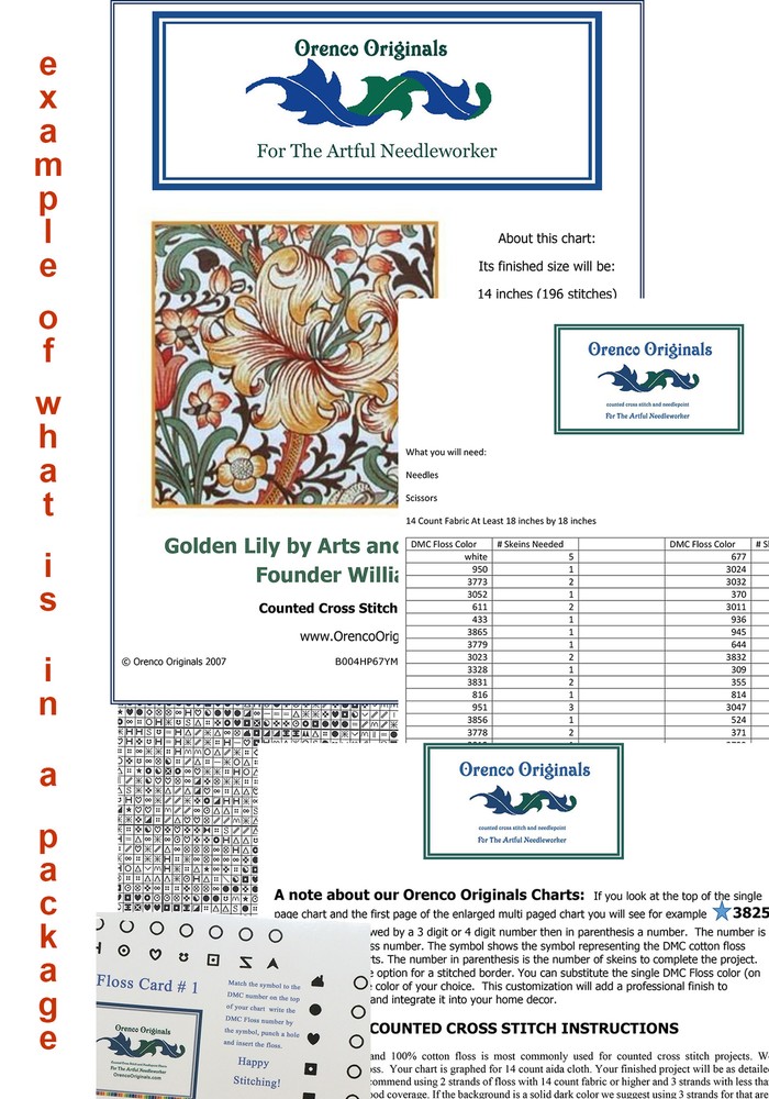 William Morris's Forest Animals Panel Runner Counted Cross Stitch Pattern