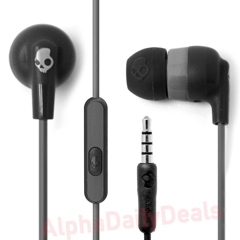 2 Pack Skullcandy Ink'd+ Wired Earbuds with Mic for Android - Black