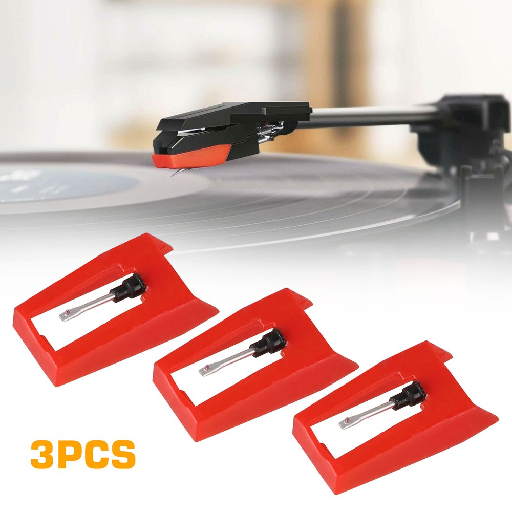 3Pcs Record Player Needle Turntable Stylus Replacement for Crosley Phonograph