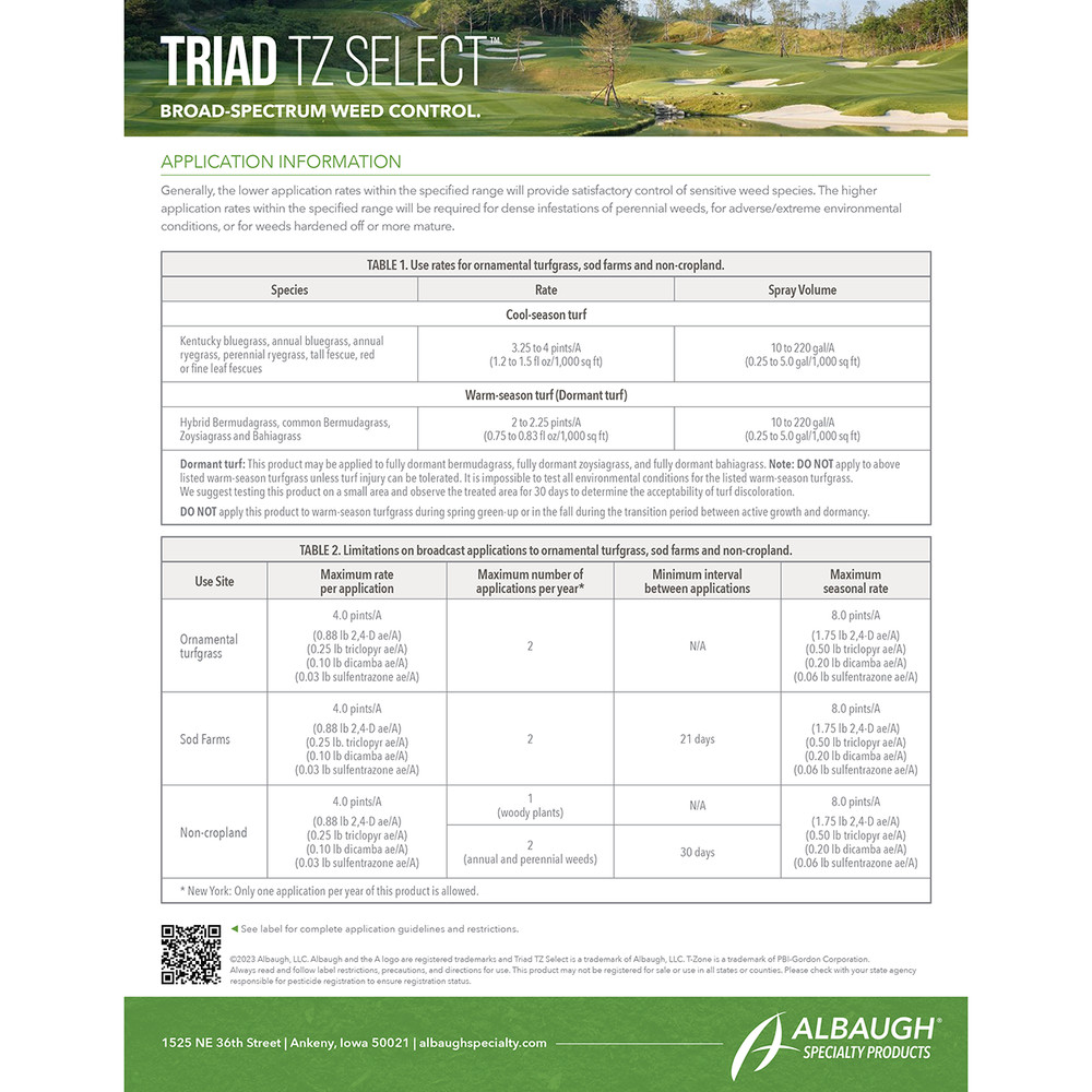 Triad TZ Select Broad-Spectrum Weed Control 32 fl oz by Prime Source