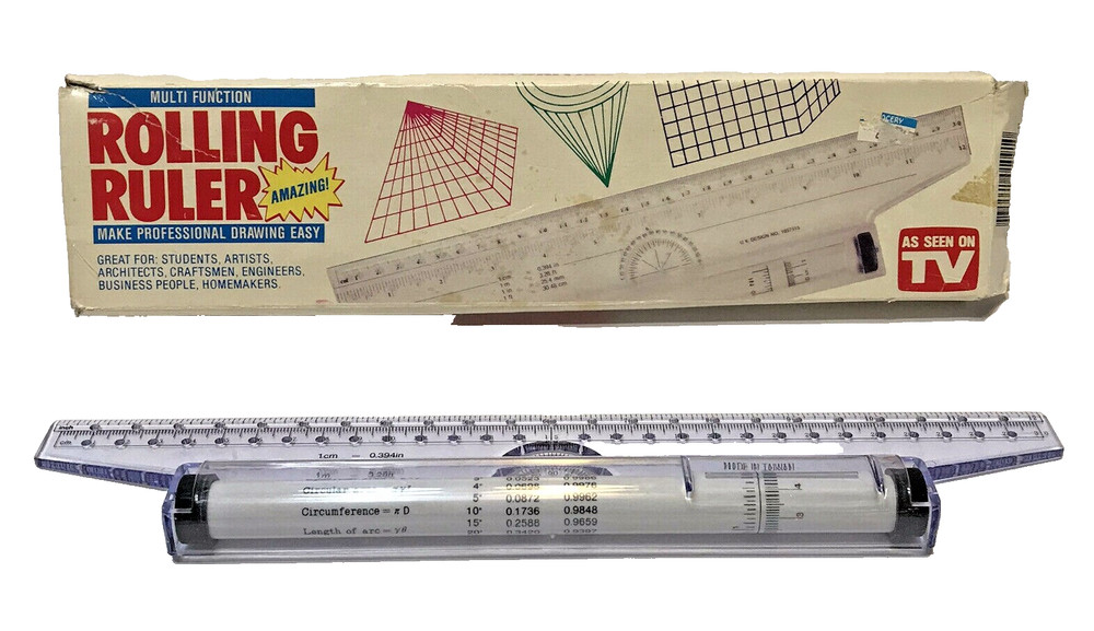 Multi Function Rolling Ruler As Seen On TV Students Artists Architects Craftsmen