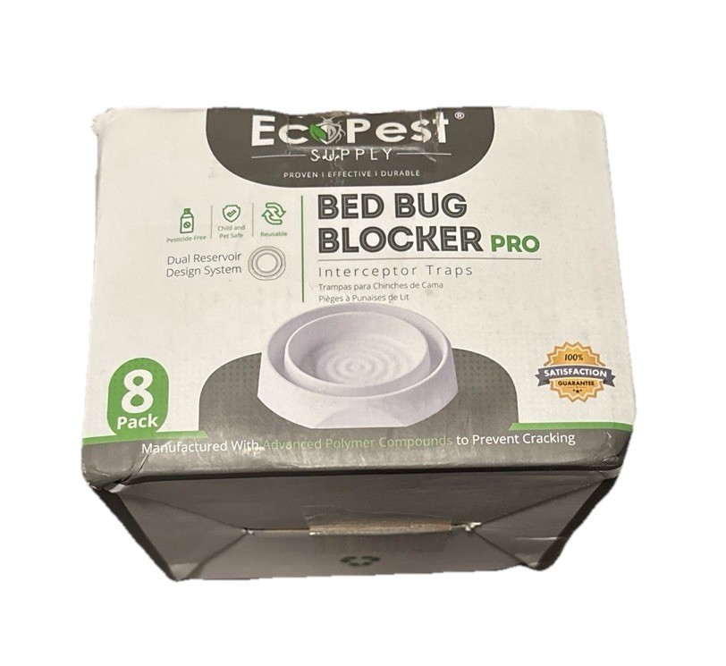 Bed Bug Interceptors – 4 Pack | Bed Bug Blocker (Pro) Interceptor Traps (White)