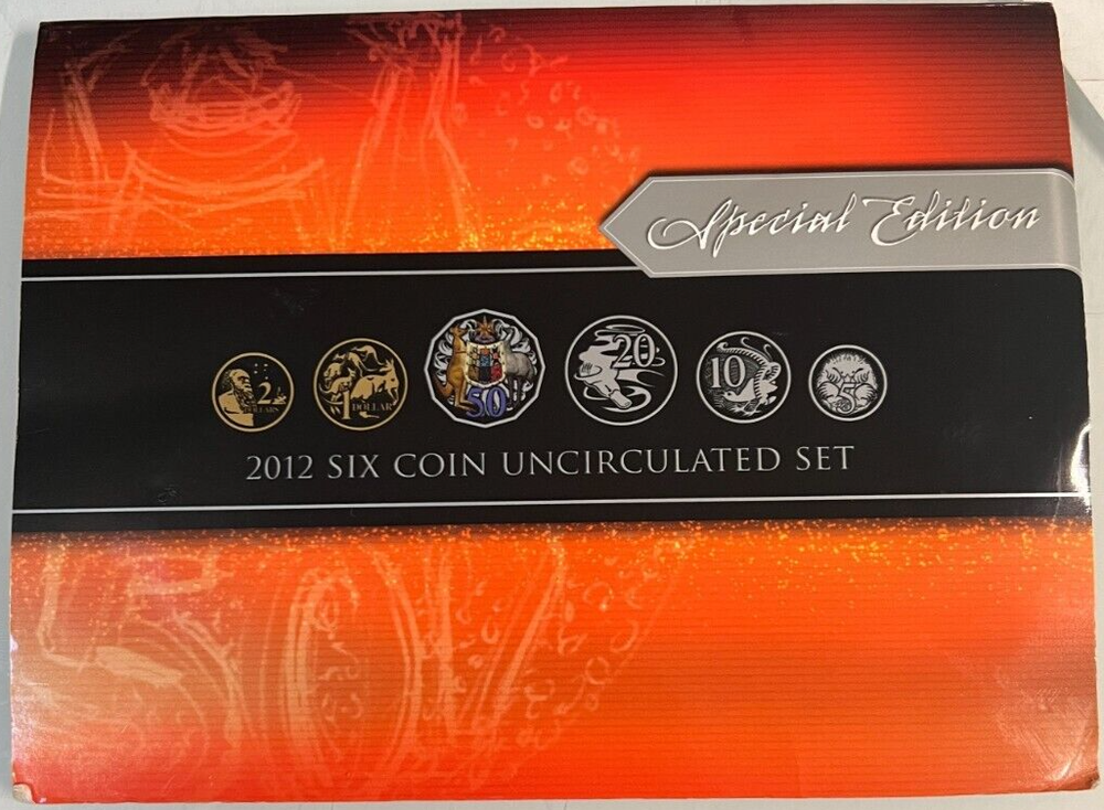2012 RAM Special Edition Coloured 50c - 6 Coin Uncirculated Set