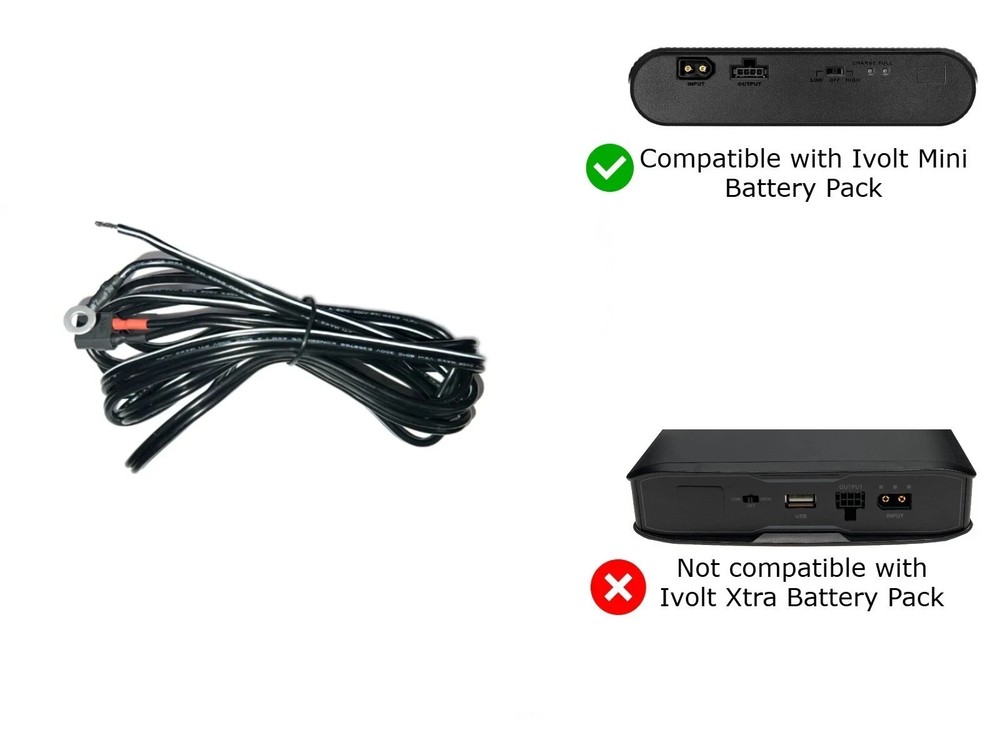 Thinkware Ivolt Mini (BAB50) External Battery Hardwire Input Cable