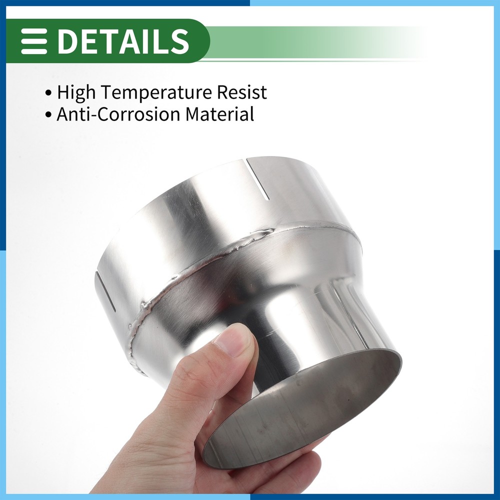 4 to 5" OD Mandrel Exhaust Bend Elbow Concentric Reducer Pipe Adapter