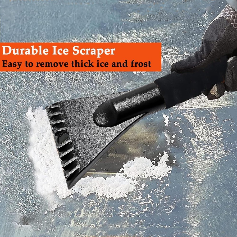 Lightweight Extendable Snow Scraper with Ergonomic Grip - 35"