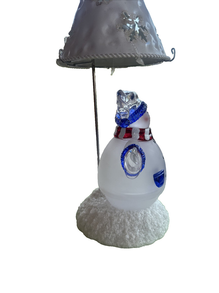 Snowman Tea Light Candle Lamp