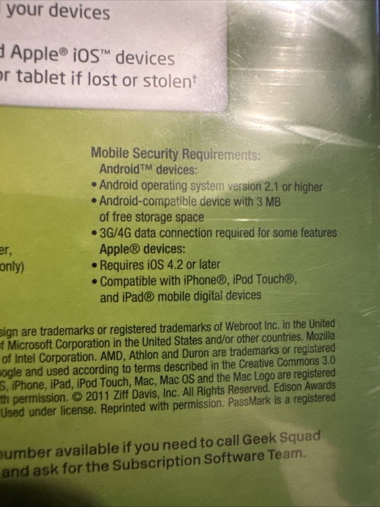 Webroot Software Secure Anywhere Internet Security Plus 2013 for PC / Mac