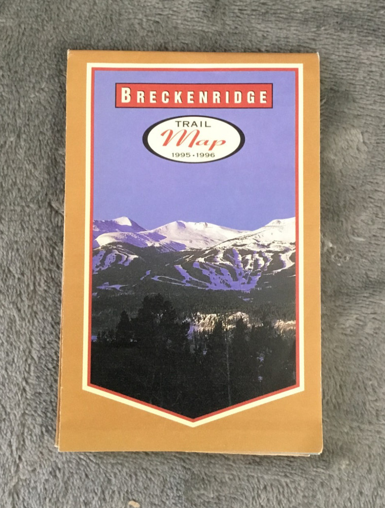 1995 1996 BRECKENRIDGE SKI TRAIL POCKET MAP