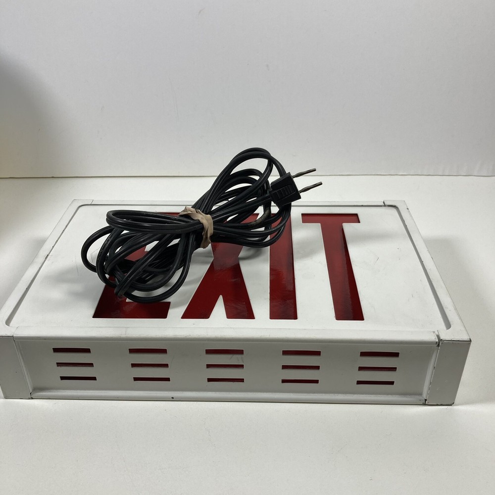 AtLite PNL-RU LED-Exit Sign Light, White Housing, Universal Face Tested Working