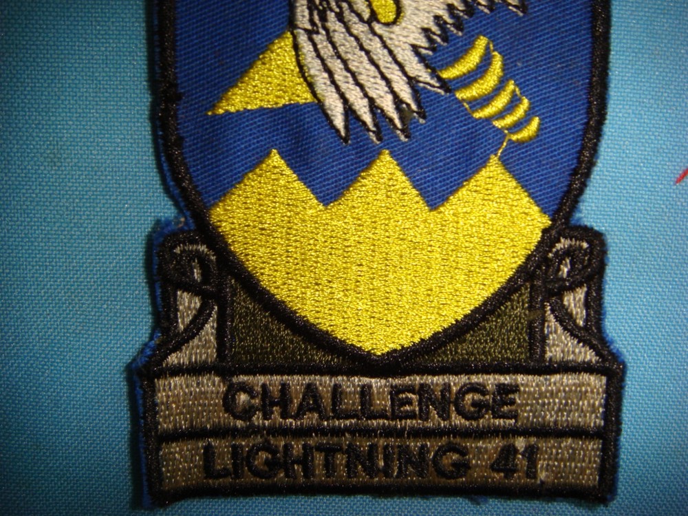 VIETNAM WAR PATCH, US 158th ASSAULT HELICOPTER BN CHALLENGE LIGHTNING 41