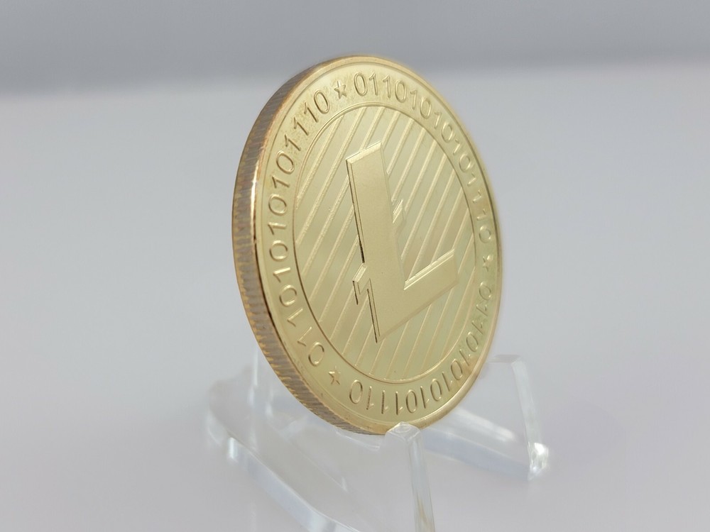Crypto LITECOIN Gold Tone Coin Token