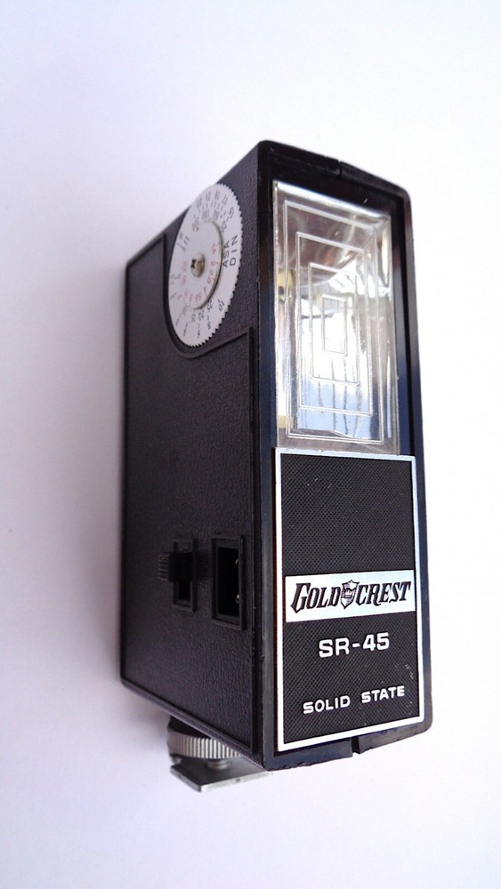 Vintage Gold Crest SR-45 Solid State Flash for Camera -- Untested