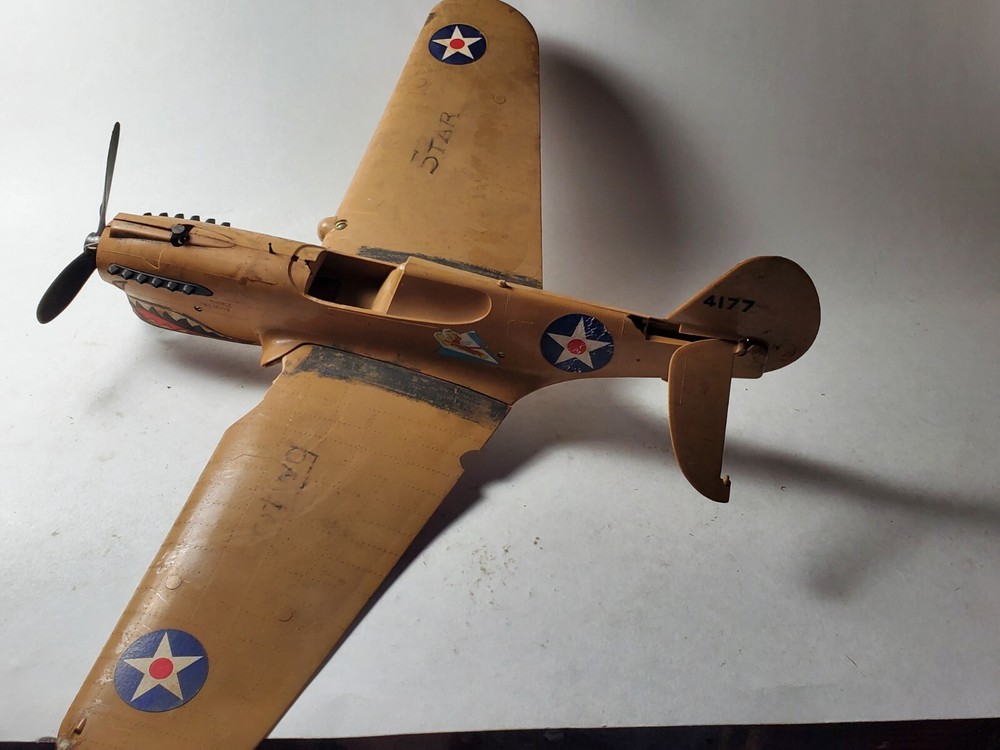 Cox Thimble Drome P-40 Warhawk Flying Tiger WWII Tether Plane .049 Control Line