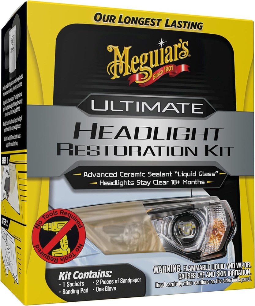 Meguiars Ultimate Headlight Restoration Kit With Sealant And Sanding Discs