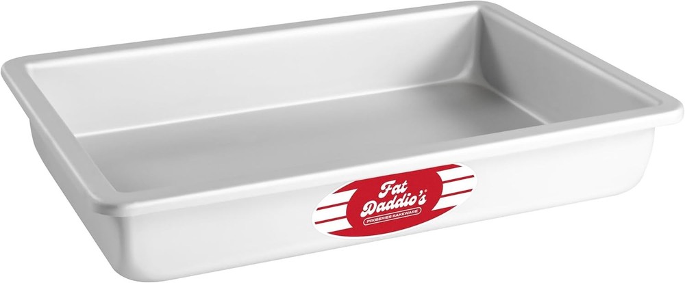 Rectangular Sheet Cake Pan 7x11 Inch 2 Inch Deep Silver Non-Stick Baking Pan