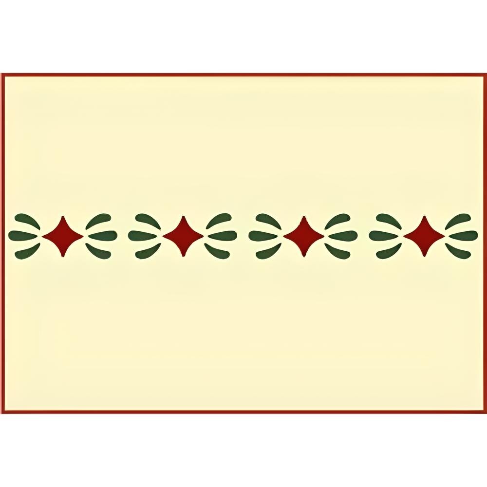 DIAMOND LEAF BORDER STENCIL - The Artful Stencil