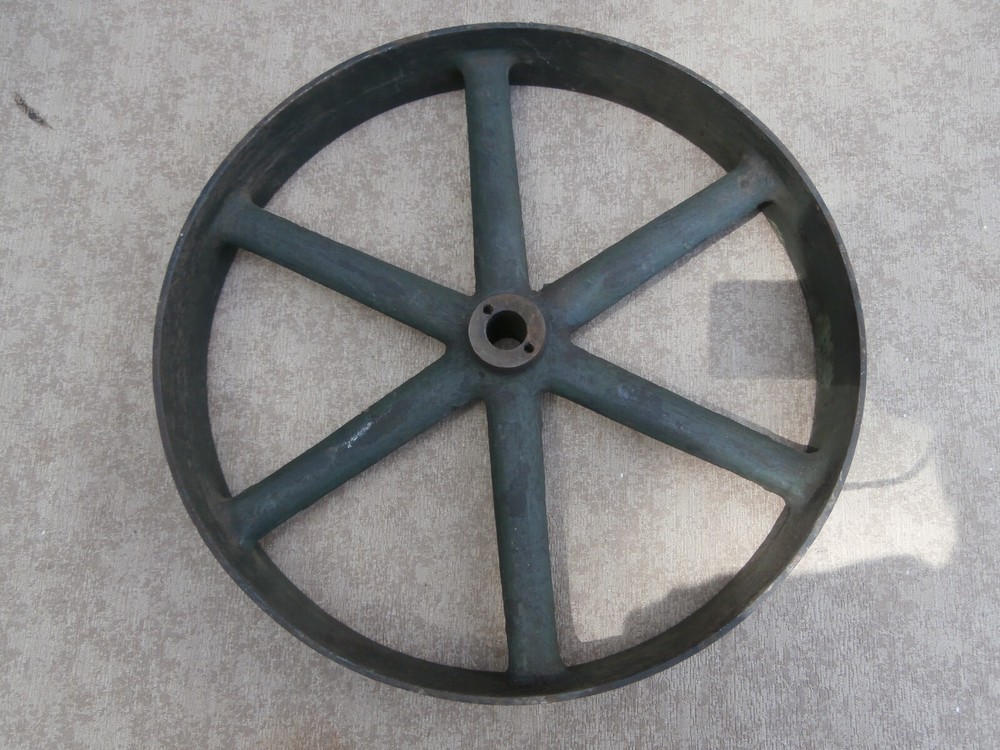 Vintage 15" Iron Pulley Wheel