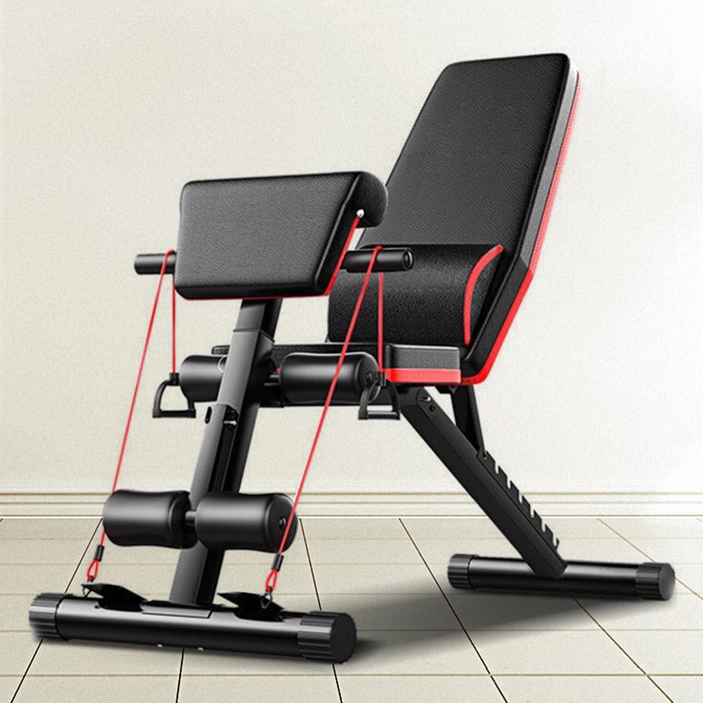 Foldable Incline Decline Adjustable Bench Full Body Workout Gym Weight Exercise