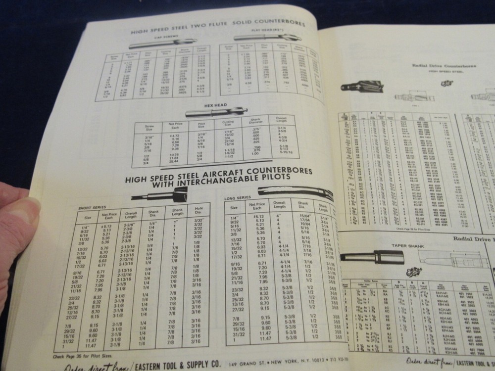 1971 Eastern Tool & Supply Catalog 236pg Steel Hardware Tools C137a