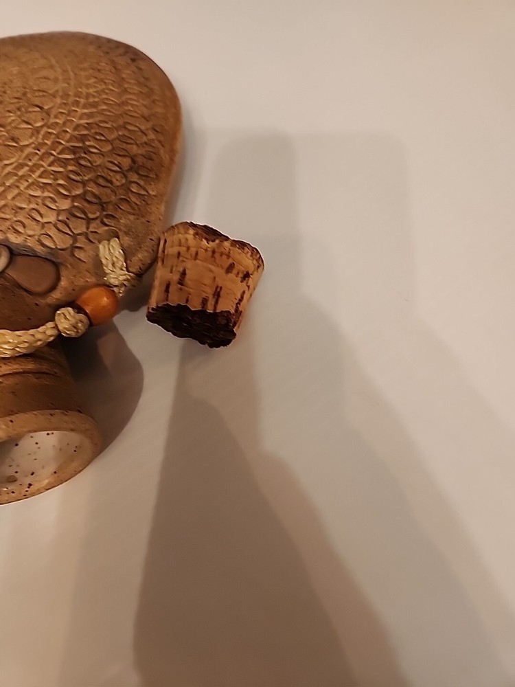 Handmade Fired Ceramic Canteen Decorative Inside Glazed Marked
